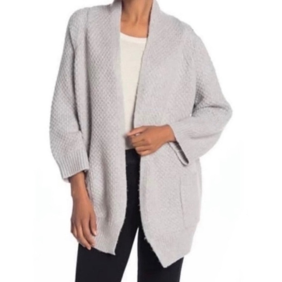 Vince Sweaters - Vince Popcorn Knit Wool Cashmere Cardigan